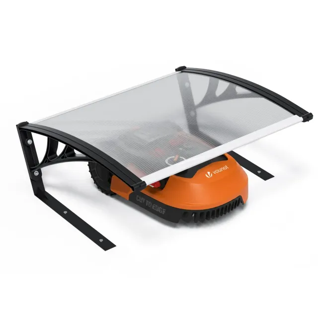VOUNOT Garage robot tagliaerba 82x80x46 cm trasparente