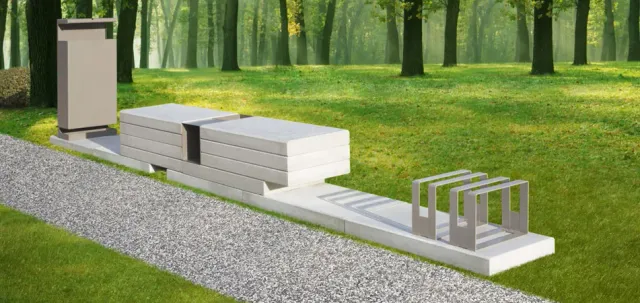 Progetto Esterno Puntolinea panchina giardino componibile