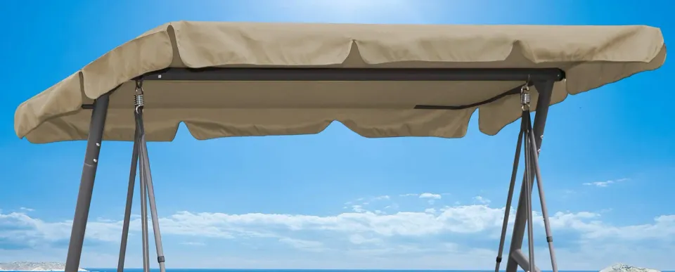 QUICK STAR telo dondolo 3 posti 200x145 cm beige UV50