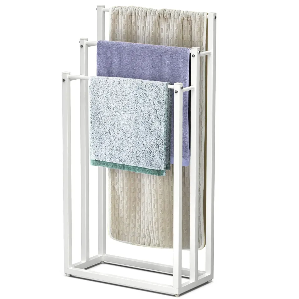 Vounot portasalviette piantana bagno bianco 3 livelli