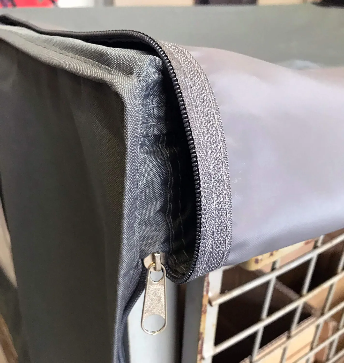 Quick Star copripallet grigio 125x85x50 cm 5 pezzi con zip
