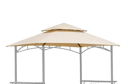 QUICK STAR Tetto Ricambio Gazebo Barbecue 245x150 Beige