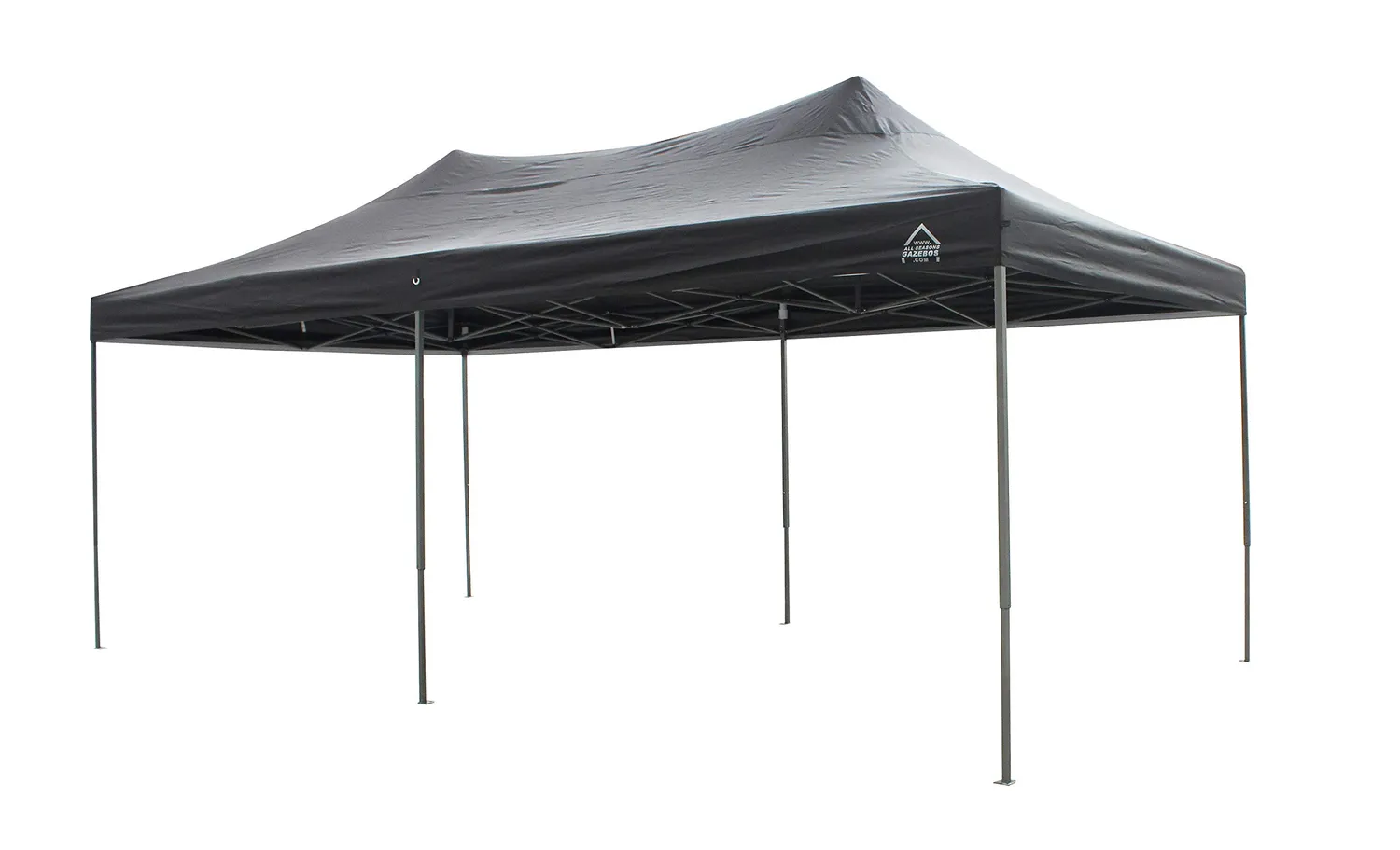 All Seasons Gazebos Robusto 3m x 6m gazebo pieghevole nero impermeabile