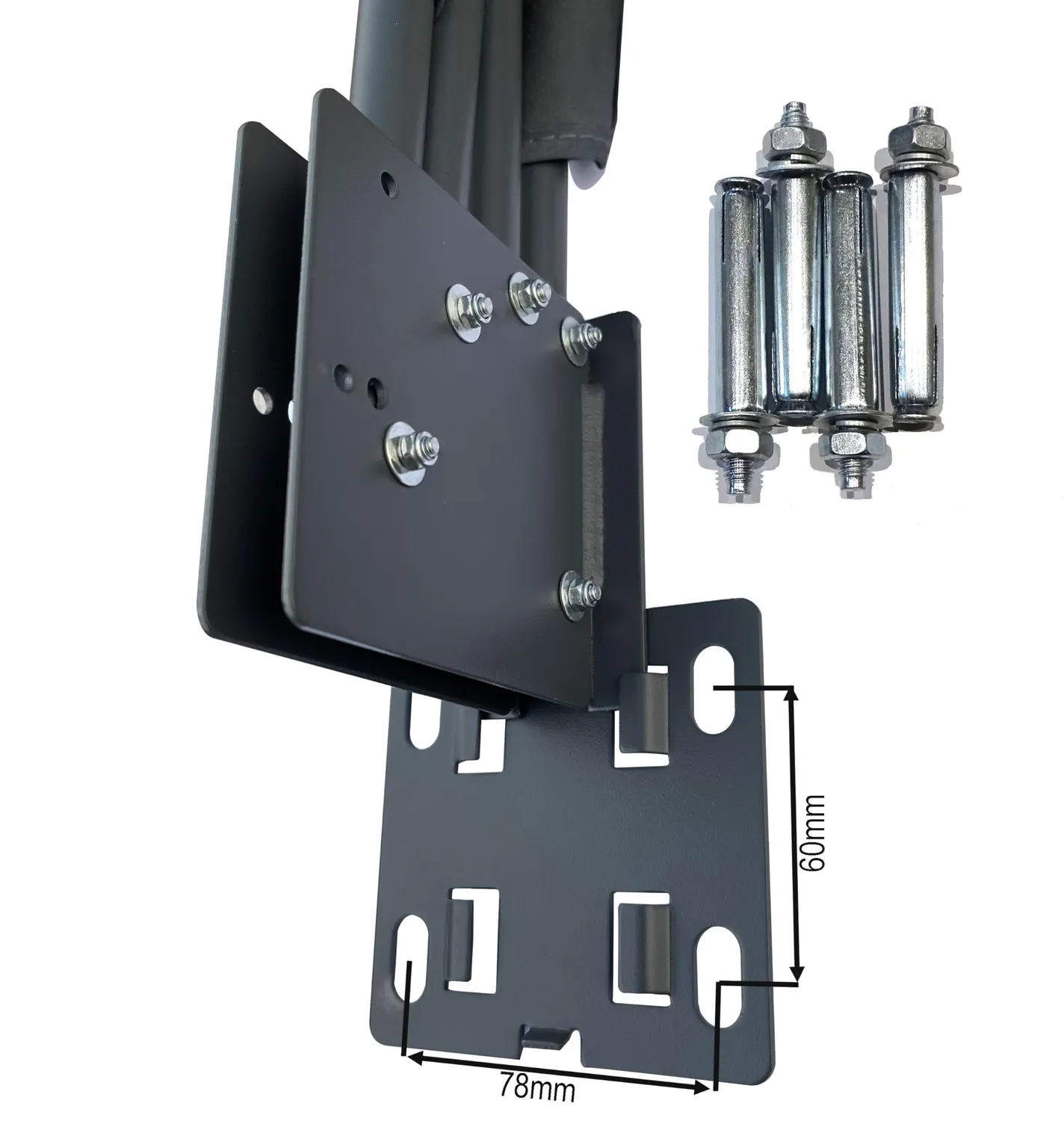 QUICK STAR Paravento Balcone Antracite 140x140 2 Pezzi