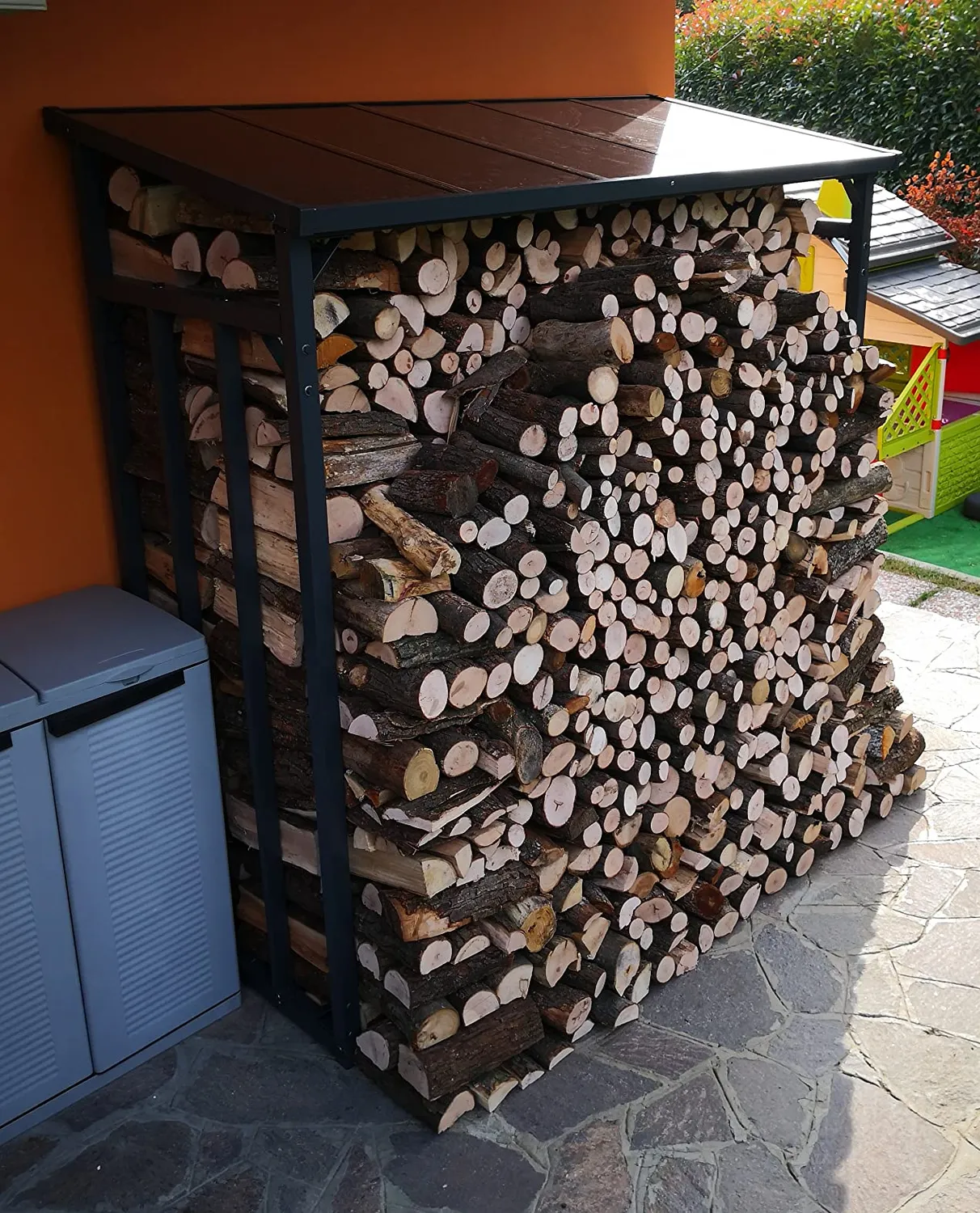QUICK STAR 185x70x185 cm legnaia metallo antracite 2,3 m3