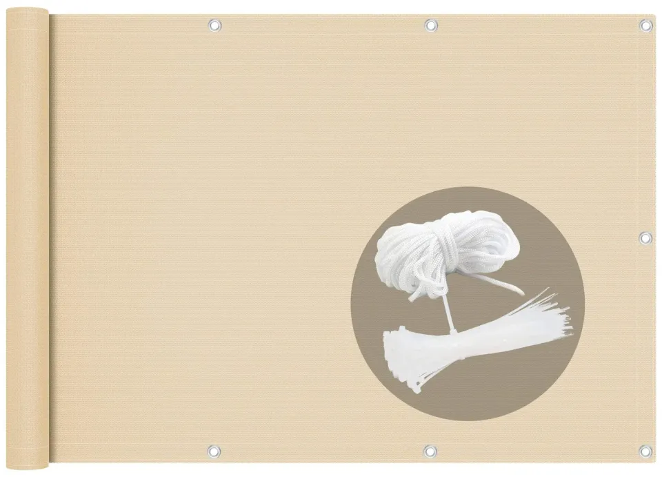 VOUNOT Frangivista Balcone 600x90 cm Beige HDPE 230