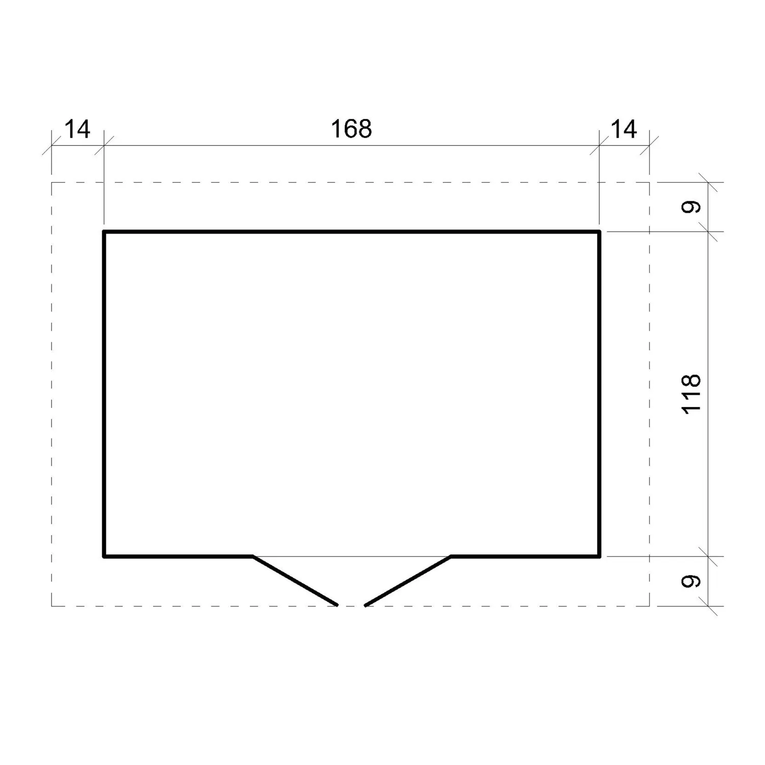 Timbela M367F1 casetta legno 180x130 cm 2 m² con lucchetto