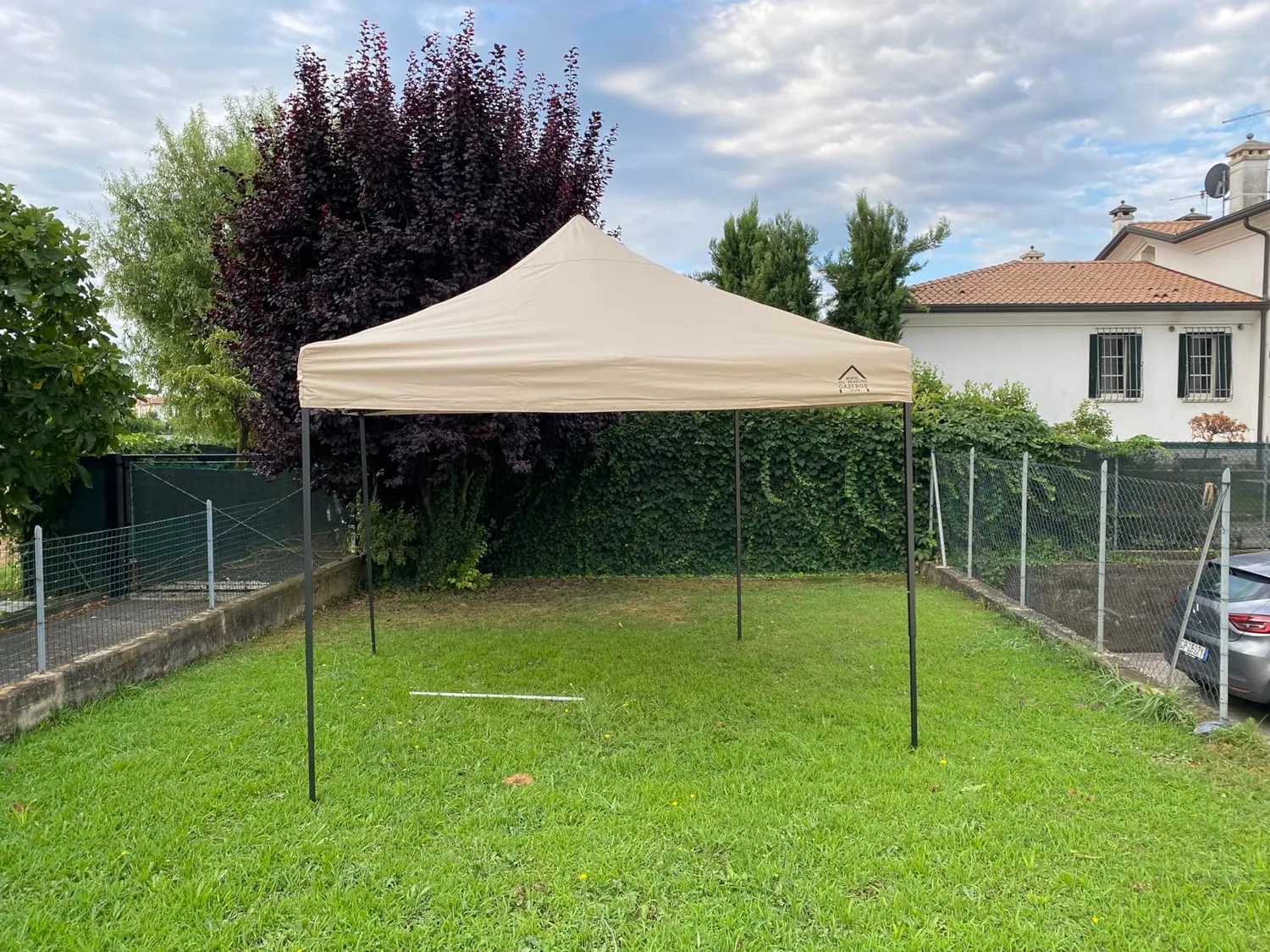 All Seasons Gazebos Gazebo 3x3 Beige 4 Pareti Impermeab