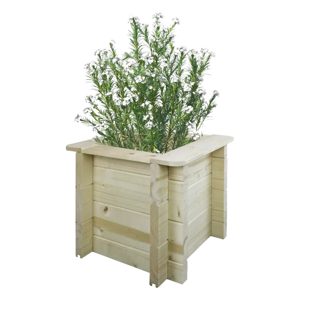 Timbela M610 fioriera in legno 38x38 cm H35 naturale