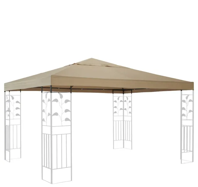 QUICK STAR Telo Ricambio Gazebo 3x3 Beige PVC