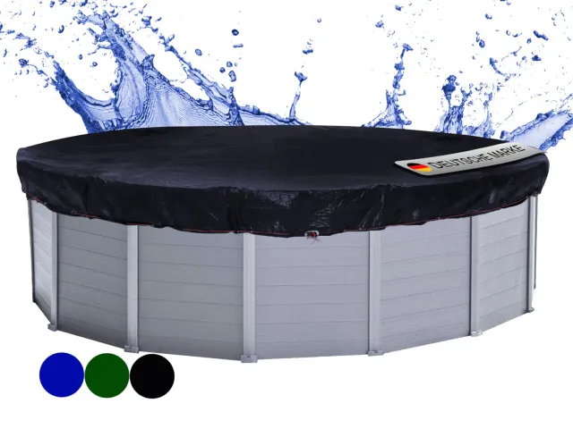 Quick Star telo piscina rotonda 420 cm nero 200 g/mq invernale