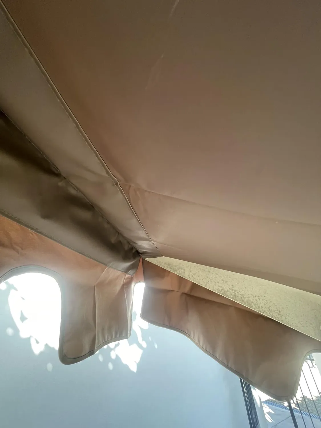 QUICK STAR telo dondolo 3 posti 200x145 cm beige UV50