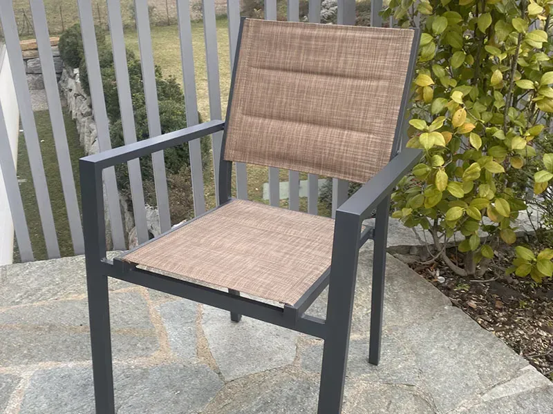 Giardini di Maggio Alissa Wood set 6 sedie marrone antracite