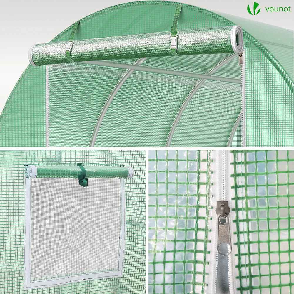 VOUNOT Serra tunnel giardino 18m2 6x3x2m acciaio