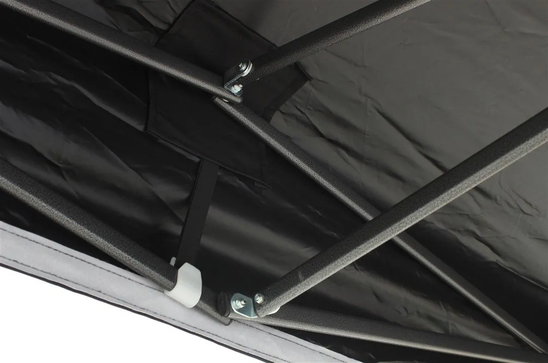All Seasons Gazebos Robusto 3x4,5 m gazebo pieghevole nero impermeabile
