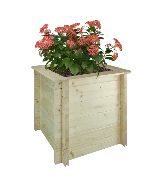 Timbela M618 fioriera da esterno 58x58 cm legno