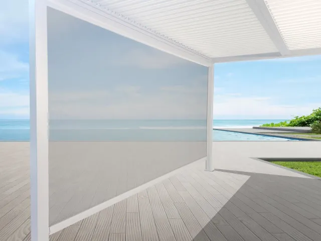 Giardini di Maggio pannello laterale 4m bianco grigio chiaro