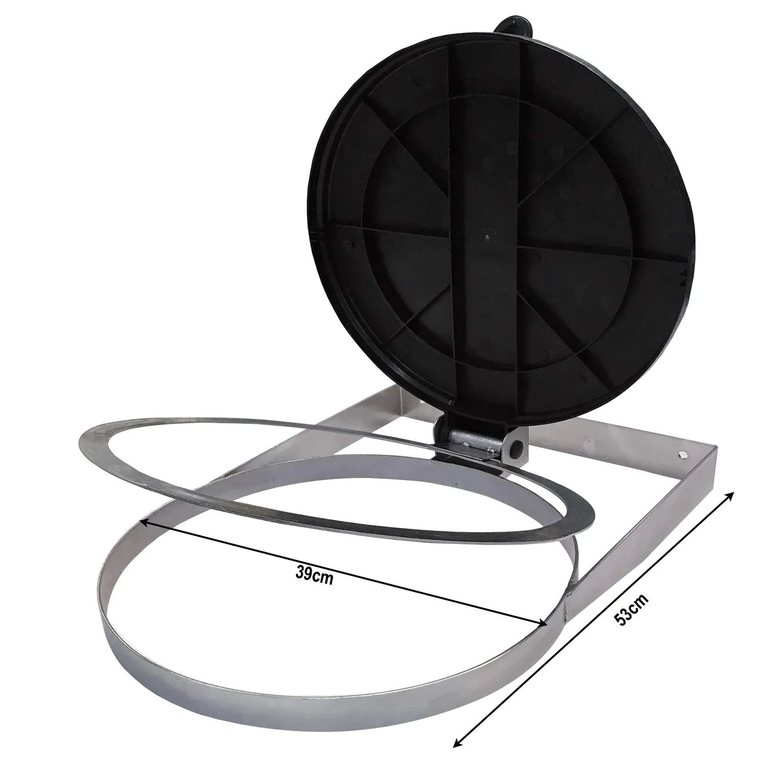 QUICK STAR portasacco a parete 120 litri 2 pezzi zincato