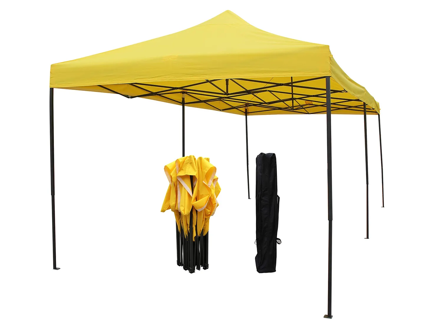 All Seasons Gazebos Robusto 3x6 gazebo pieghevole giallo impermeabile