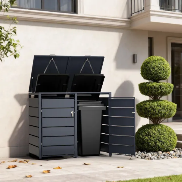 Timbela M802-2K box bidoni 2x240L antracite
