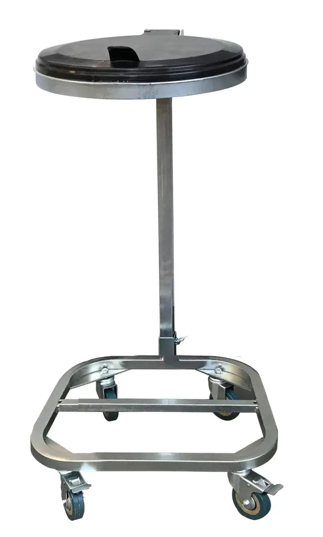 Quick Star portasacco 120L zincato 40x40x100 cm con ruote