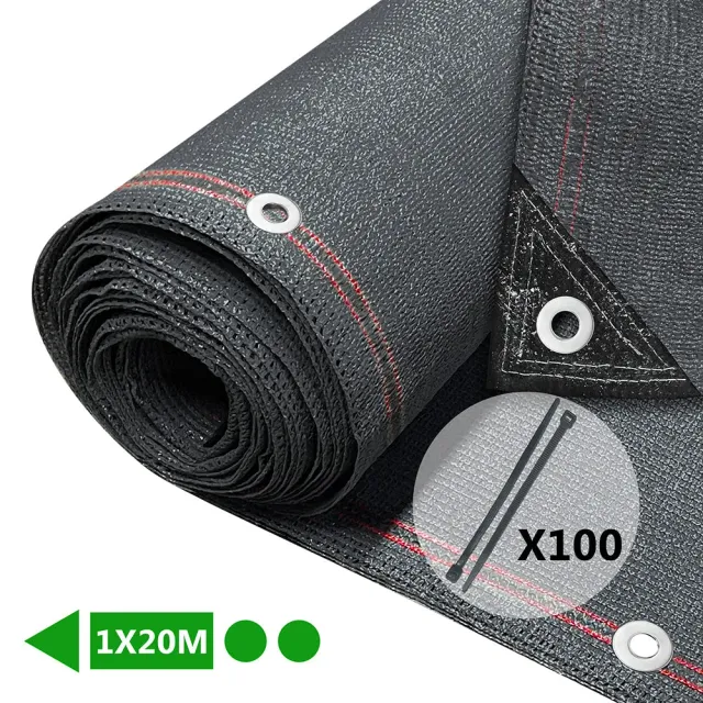 VOUNOT frangivista HDPE 1x20 m antracite 230 g