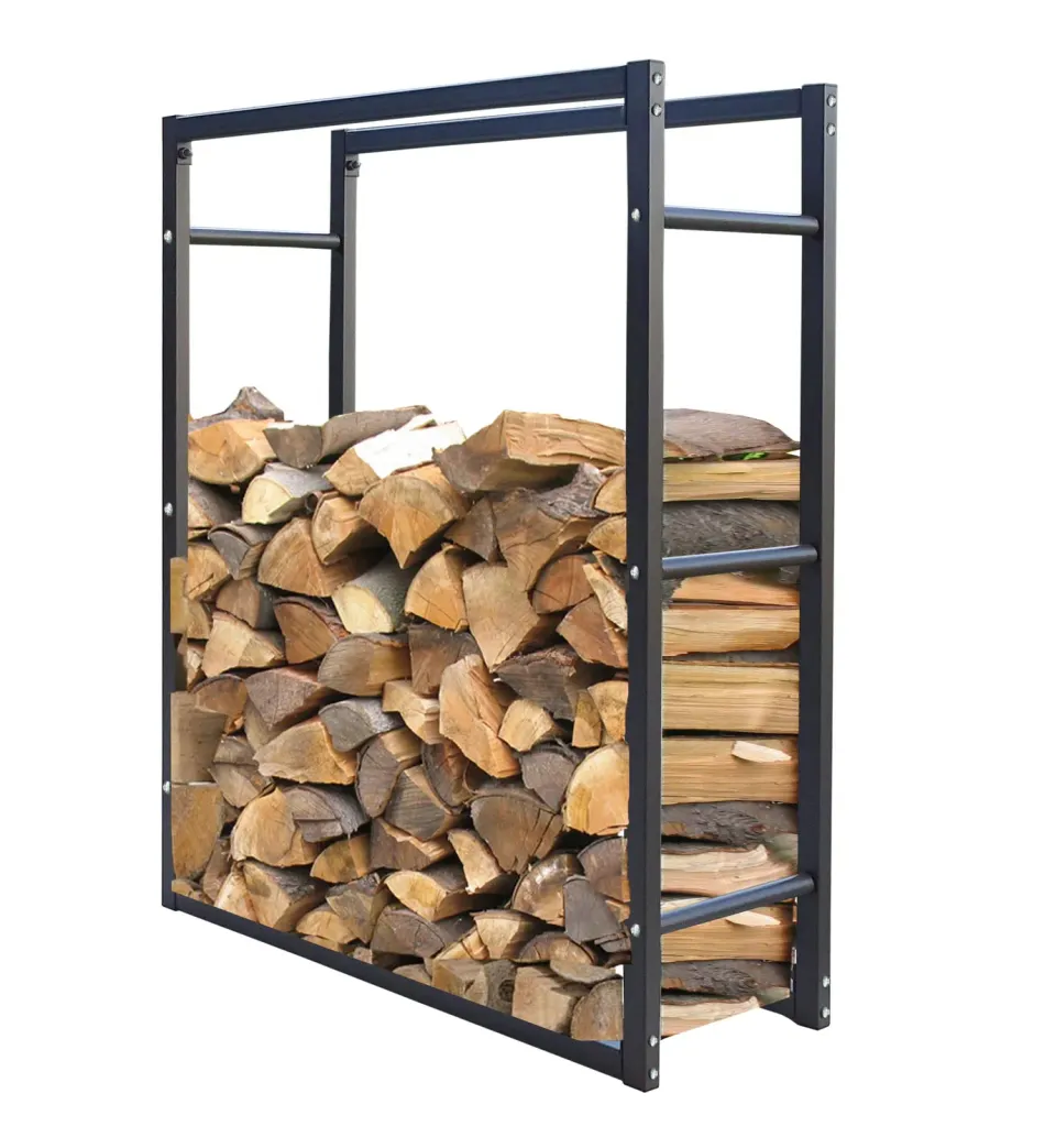 QUICK STAR portalegna metallo 90x25x90 cm antracite da esterno