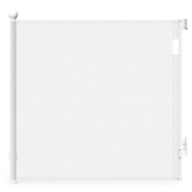 VOUNOT Barriera Sicurezza Retraibile Bianca 180x96cm Bambini