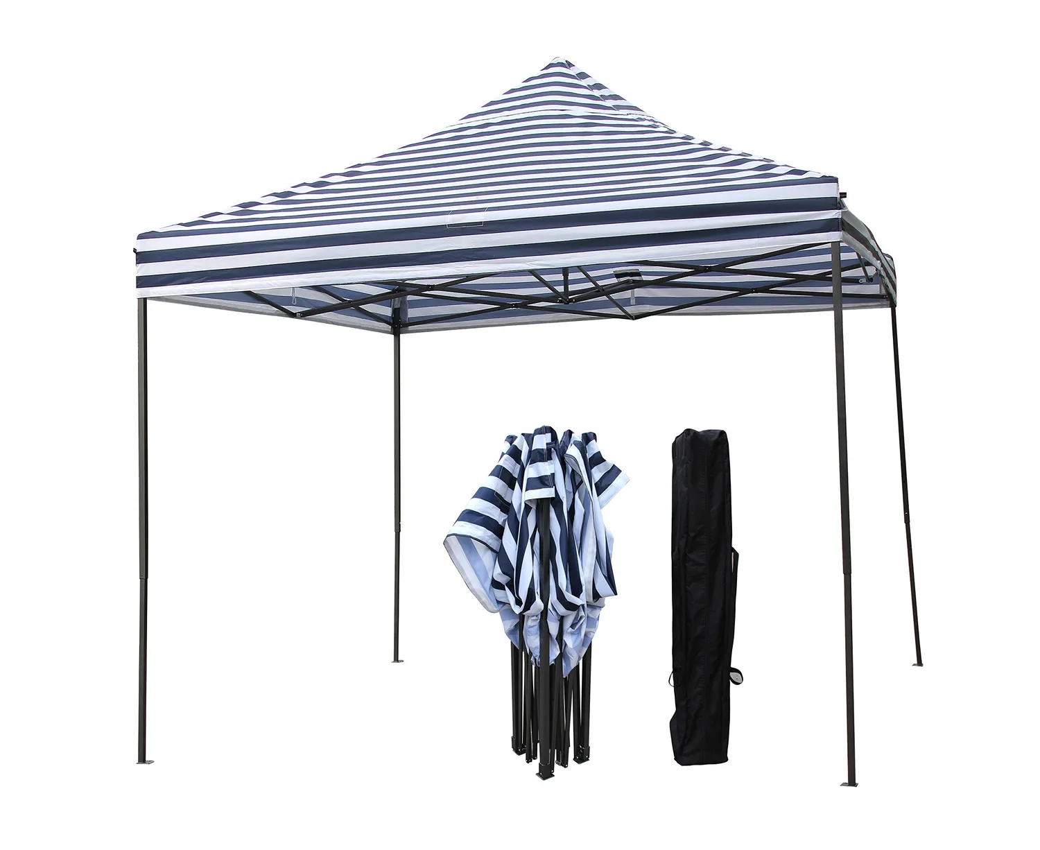 All Seasons Gazebos Robusto Gazebo 3x3 m Strisce Blu
