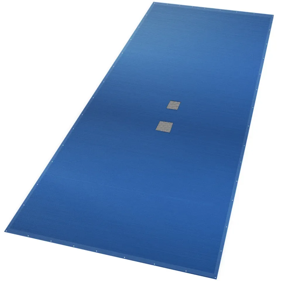 Vounot telo piscina rettangolare 8x14 m blu 160 g/m2