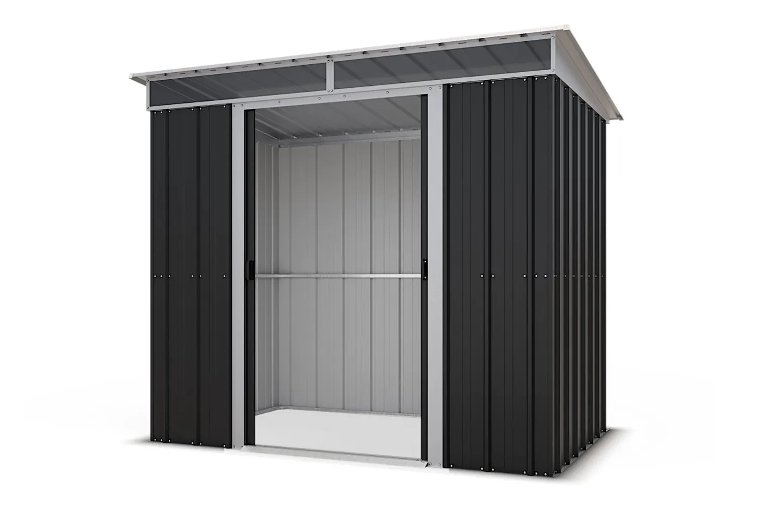 Yardmaster TopLight Tall Pent 8x5 casetta metallo grigia