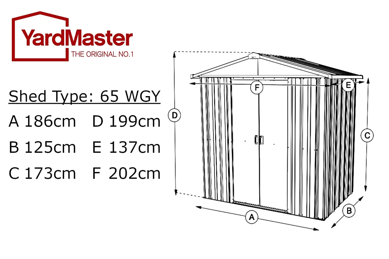 Yardmaster Konstanz 65 casetta metallo effetto legno