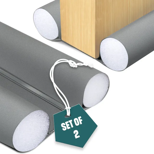 Vounot paraspifferi porta 96 cm grigio set 2 pezzi isolante