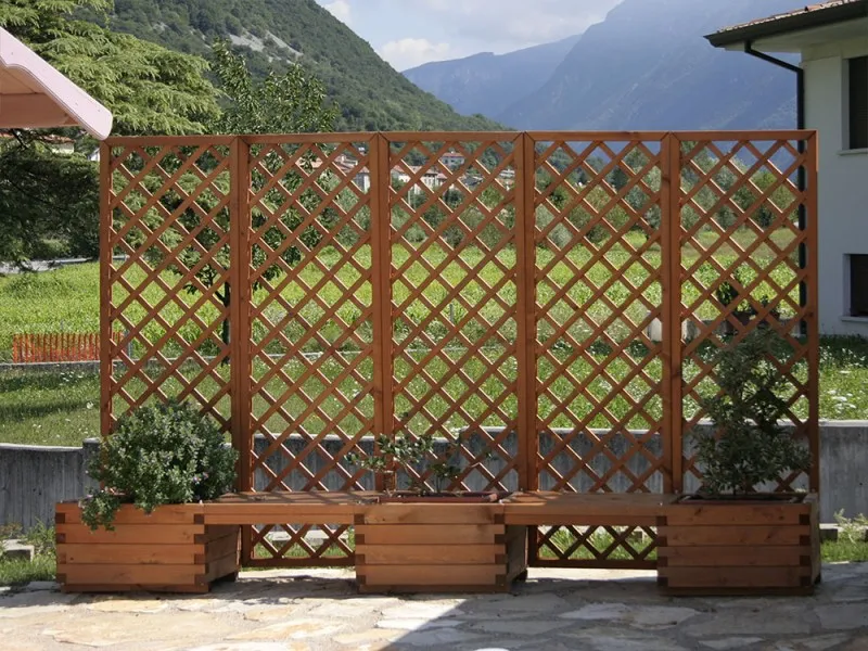Casetta CUBO La Pratolina Fioriera Legno 65x45
