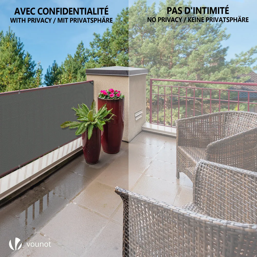 Vounot Frangivista HDPE 230g 1x20m Grigio 95% con Fascette