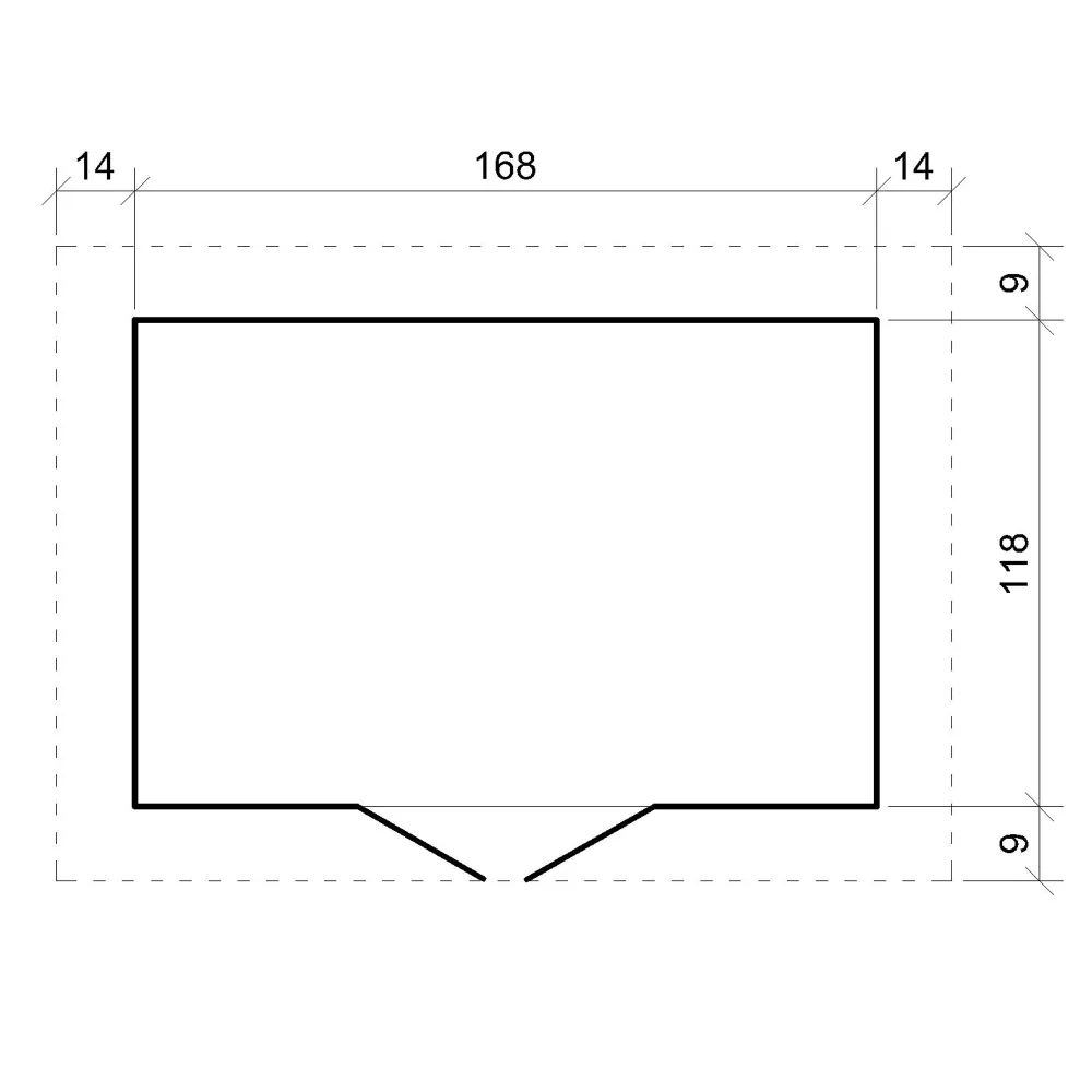 Timbela M367C casetta legno 180x130 cm 2 m² con finestre