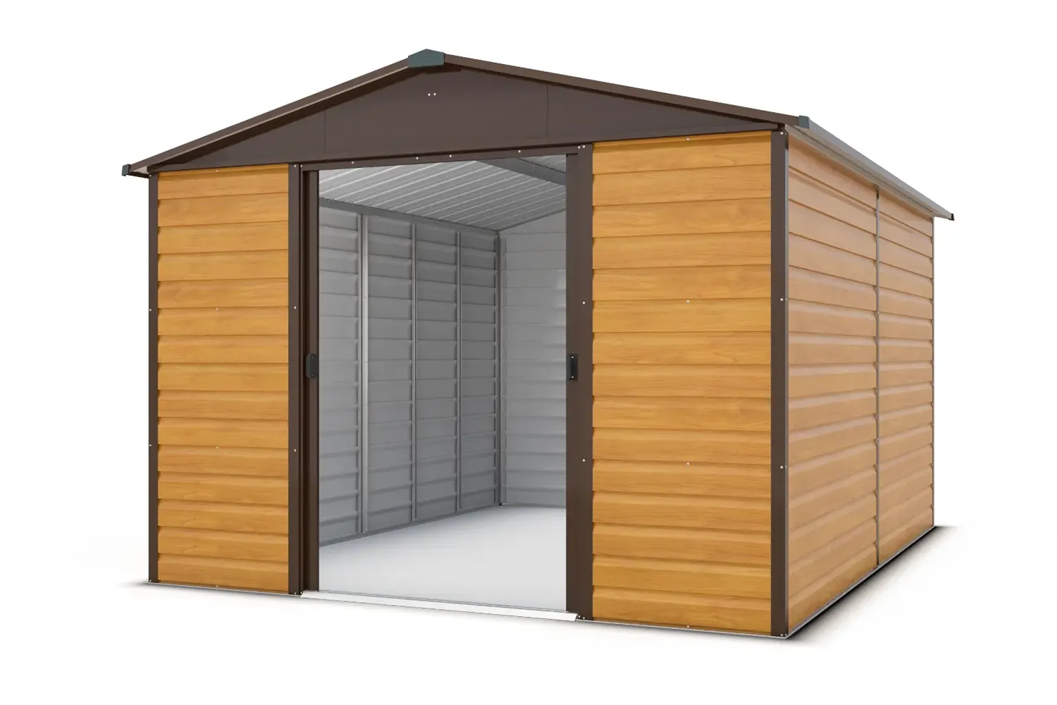 Yardmaster Shiplap Teakwood 10x12 casetta metallo grande