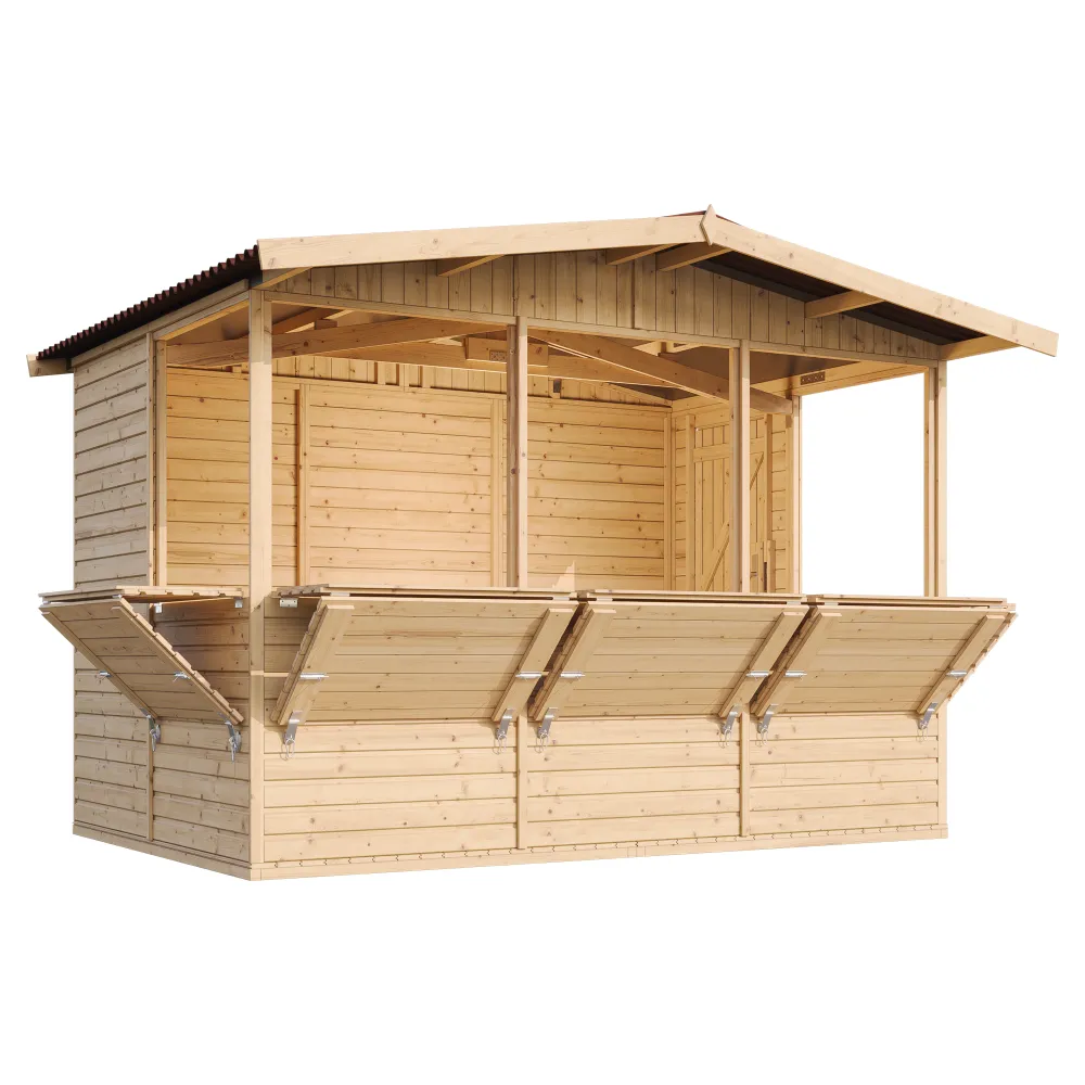Timbela M150B stand vendita legno 303x199 6 mq 5 finestre