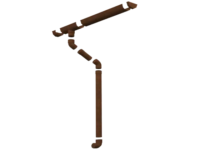 La Pratolina Cubo kit grondaia casetta legno rame Starsystem