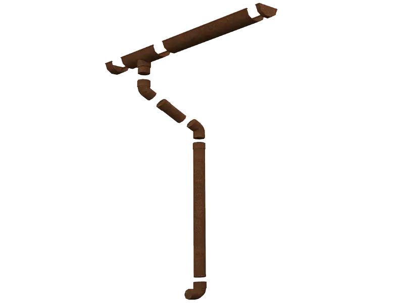 La Pratolina Cubo kit grondaia casetta legno rame Starsystem