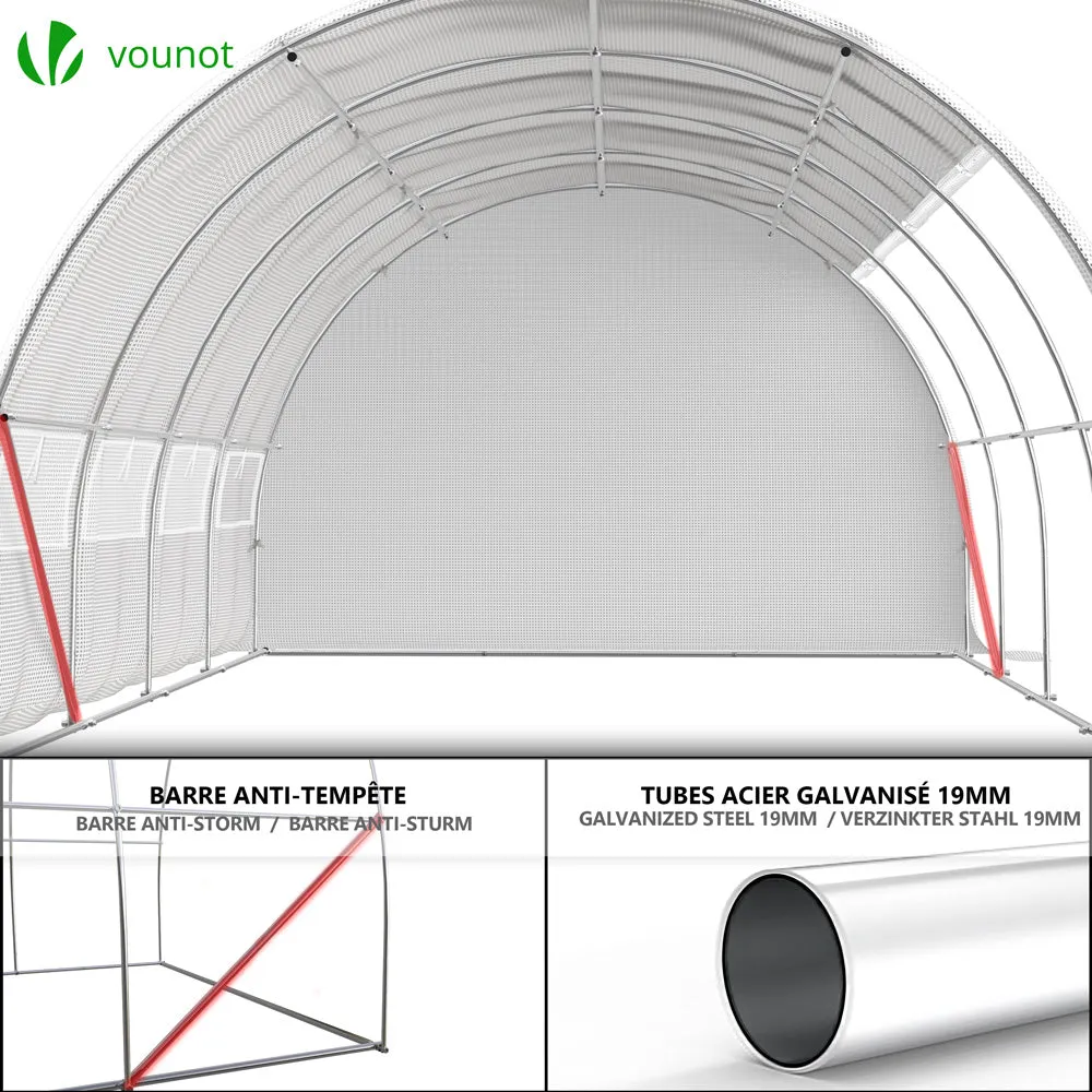 VOUNOT Serra Tunnel Giardino 12m² 3x4m Anti UV