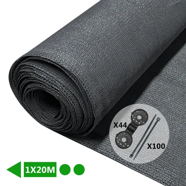 VOUNOT Frangivista 1x20m Antracite HDPE 150g