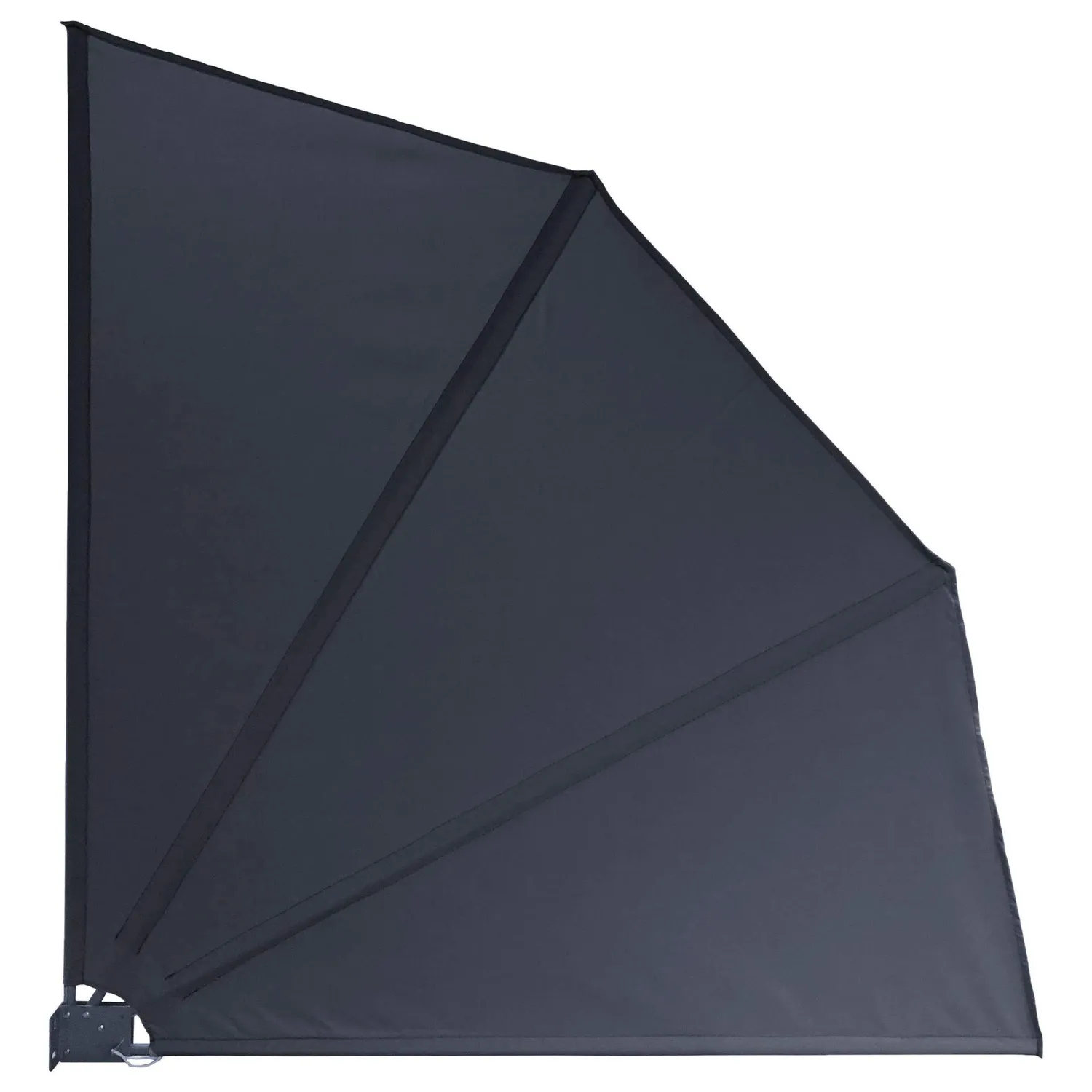 QUICK STAR Paravento Balcone Antracite 140x140 2 Pezzi