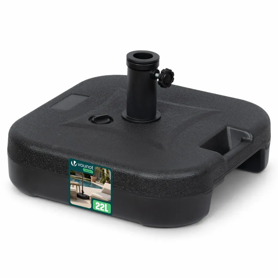 Vounot base ombrellone 22 L nero palo 38/48 mm zavorra