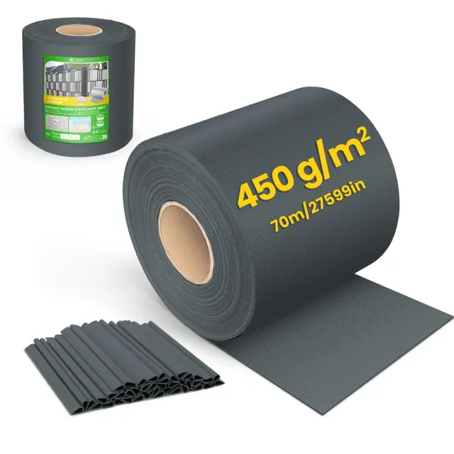 Vounot strisce frangivista PVC 19cm x 70m antracite