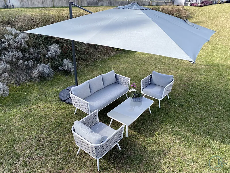 Giardini di Maggio Iris ombrellone a sbraccio 3x3 m con LED