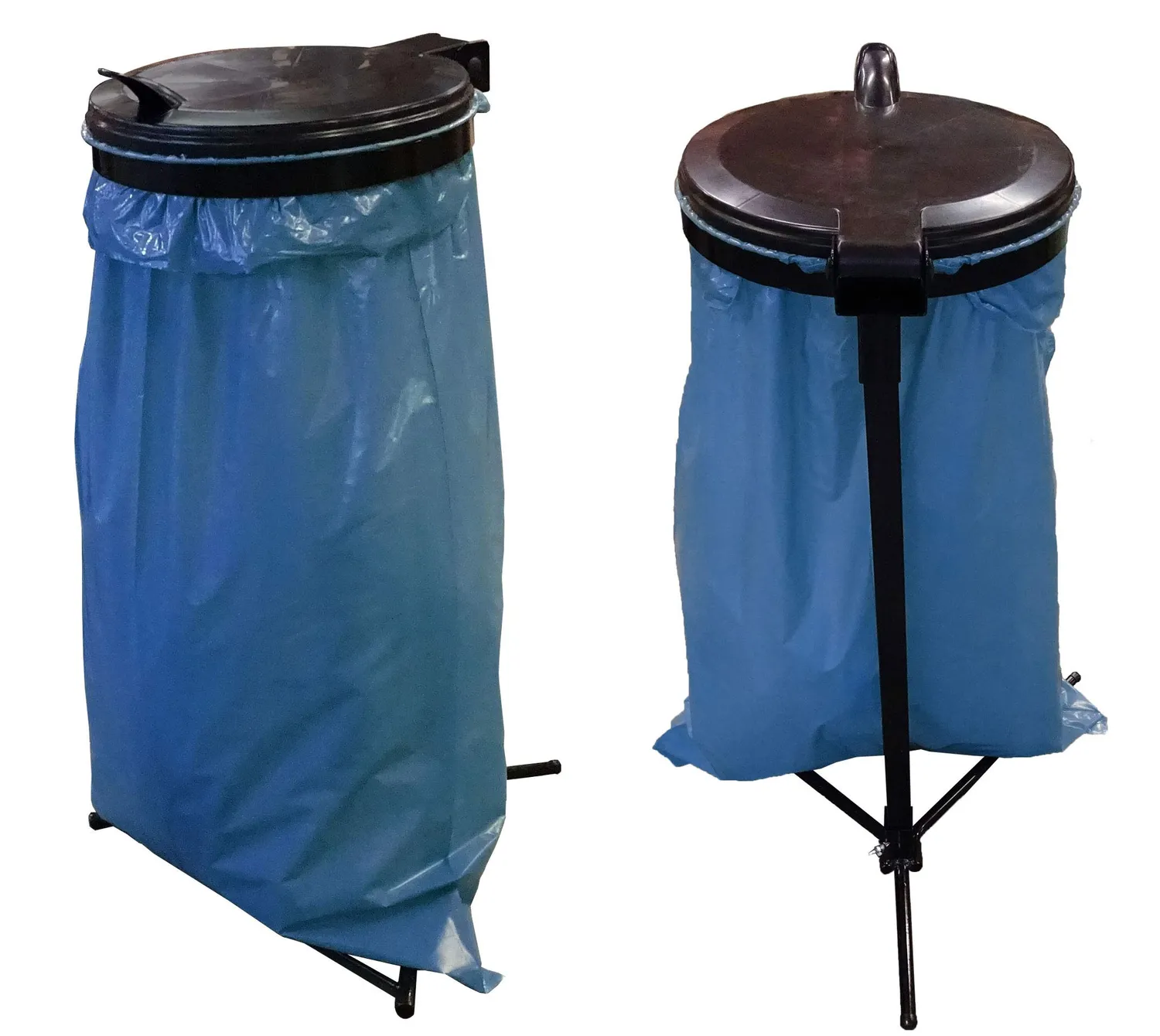 Quick Star portasacco a parete 120L nero 39x39x90 cm