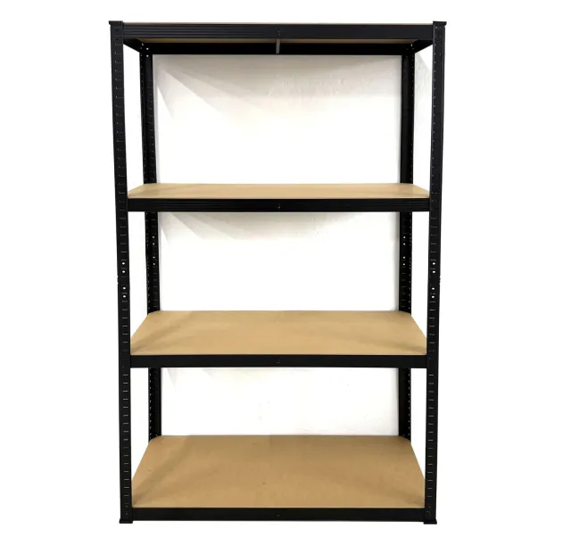 QUICK STAR Scaffale 90x40x180 cm 4 ripiani metallo nero 175 kg