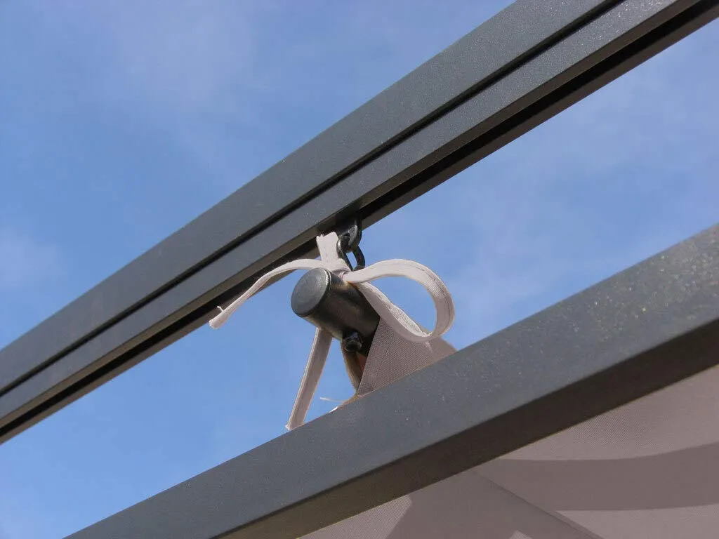 QUICK STAR Firenze rotelle pergola nere 18 pezzi 5 cm