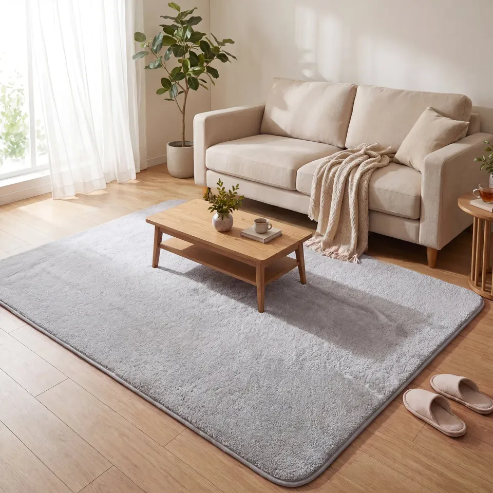 VOUNOT Tappeto Salotto 160x230 Grigio Pelo Corto Antiscivolo